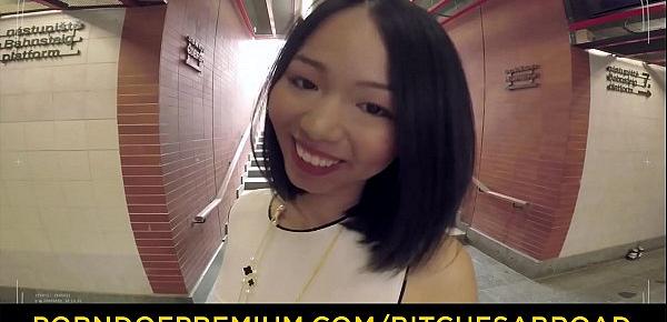  BITCHES ABROAD - Alternative Asian beauty goes for naughty fuck with stranger